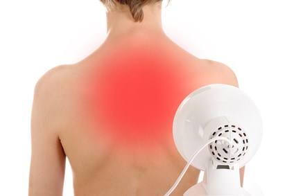 Rotlichtlampe Wärmetherapie